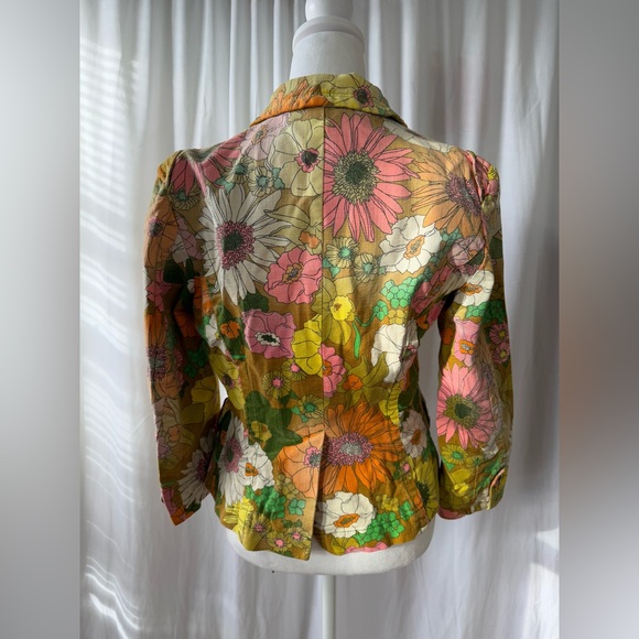 Vintage miss sixty floral print jacket. Size M - Picture 8 of 11